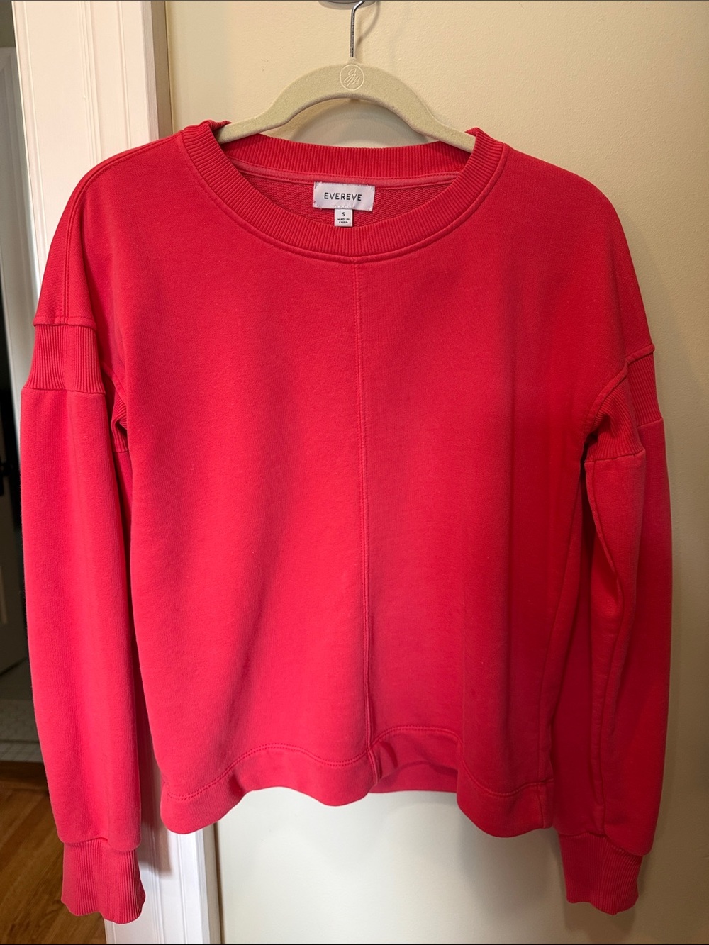 Evereve Red Crewneck Sweatshirt